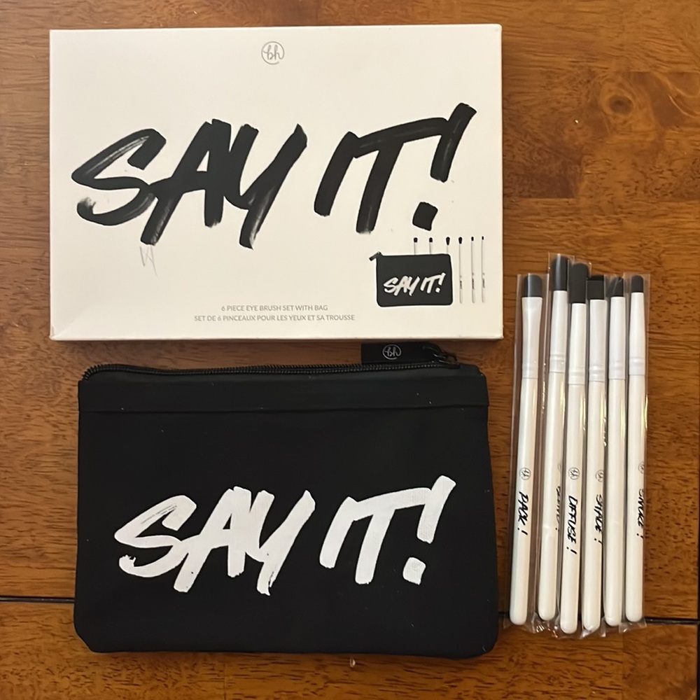 BH 6 Pcs. Eye Brush Set & Bag SAY IT!